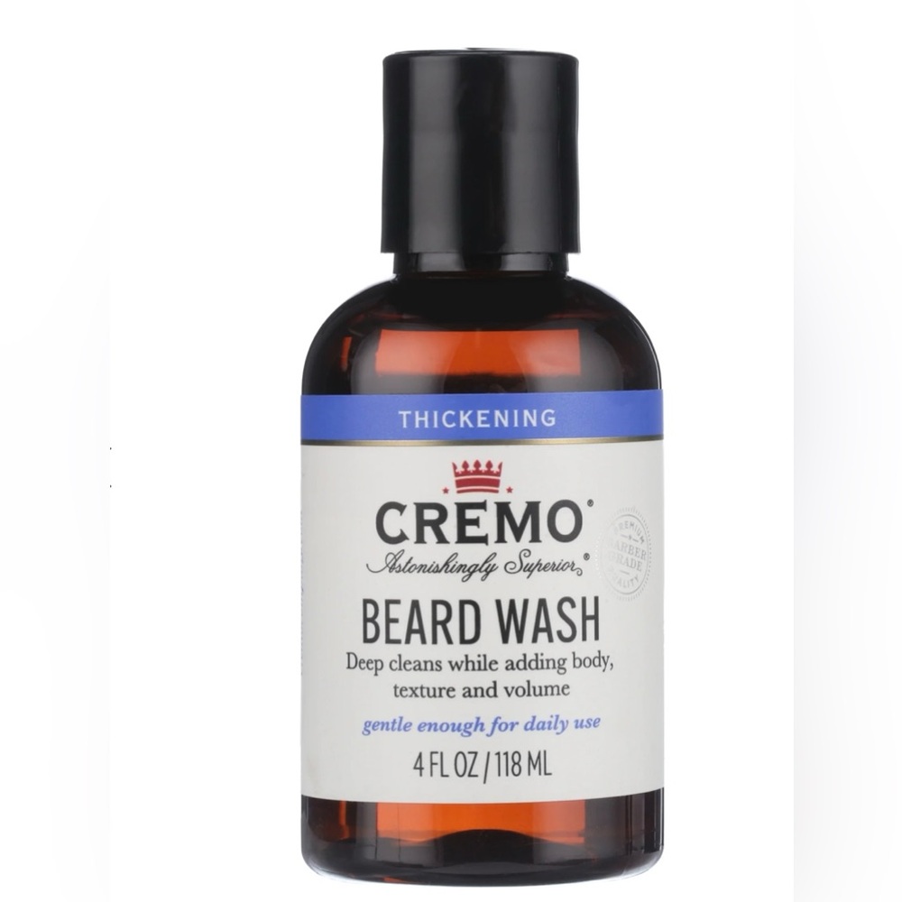 Cremo Thickening Beard Wash for a Fuller Thicker Looking Beard - 4 fl oz